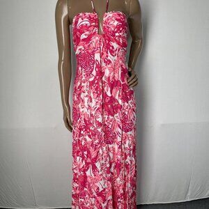 Poupette St Barth Women’s Carla Halter Maxi Dress – Jengel Pink – Size S